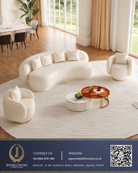 Set Sofa Tamu Minimalis Modern Terbaru Desain Elegan