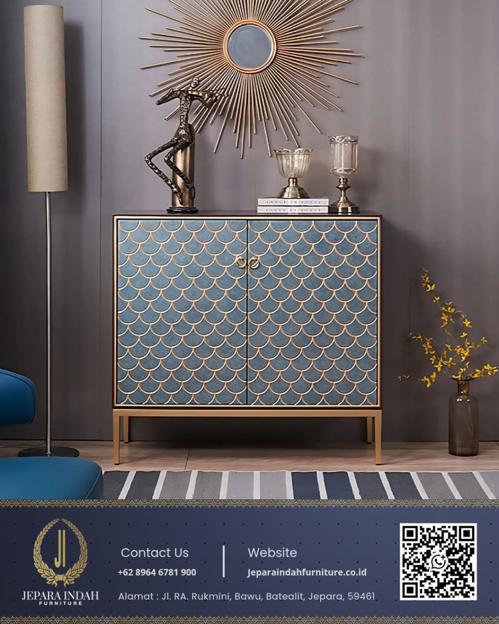 Meja Cabinet Konsol Mewah Modern Unik Terbaru