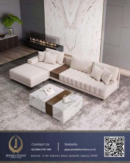 Sofa Sudut L Shape Modern Minimalis Sectional