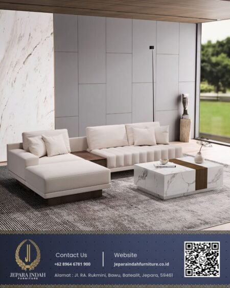 Sofa Sudut L Shape Modern Minimalis Sectional