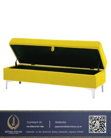 Bench Ottoman Minimalis Modern Panjang Storage
