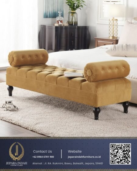 Bench Sofa Ottoman Minimalis Bangku Modern
