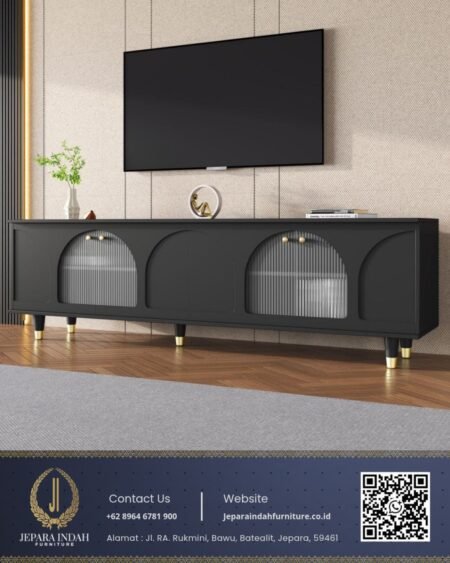 Bufet Meja TV Arch Modern Minimalis Desain Terbaru