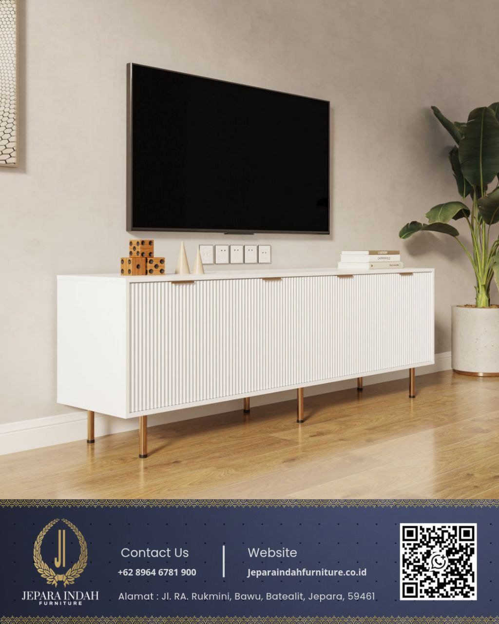 Bufet Meja TV Modern Minimalis Scandinavian Nordic