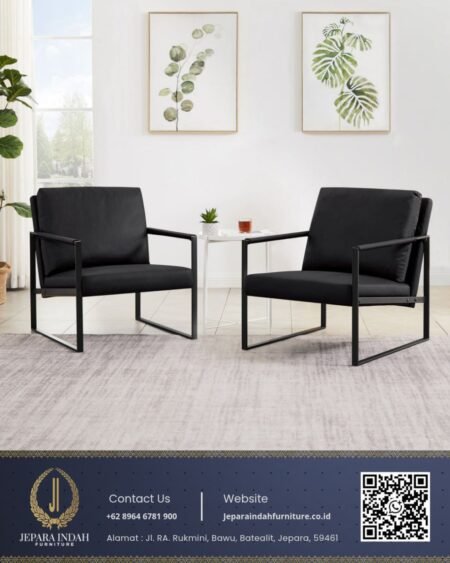 Kursi Single Arm Chair Modern Industrial Minimalis