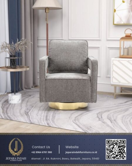 Kursi Sofa Putar Minimalis Modern Swivel Lounge