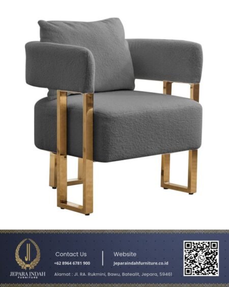 Kursi Sofa Single Accent Arm Chair Mewah Modern