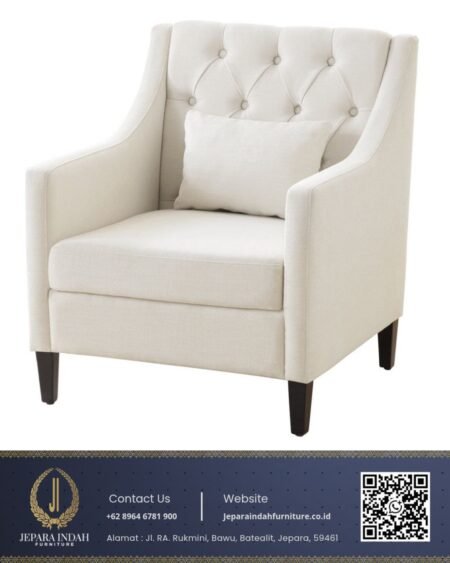 Kursi Sofa Single Minimalis Wing Chair Modern