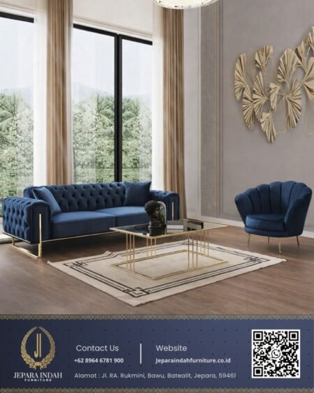 Set Sofa Ruang Tamu Stainless Royale Luxury Series