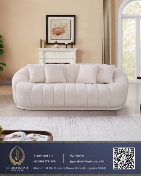 Sofa Channel Ruang Tamu Curved Minimalis Modern