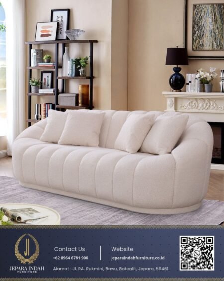 Sofa Channel Ruang Tamu Curved Minimalis Modern