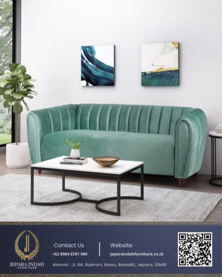 Sofa Ruang Tamu Minimalis Curved Nuansa Modern