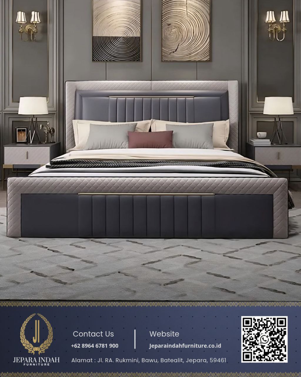 Tempat Tidur Dipan Bed Frame Modern Minimalis