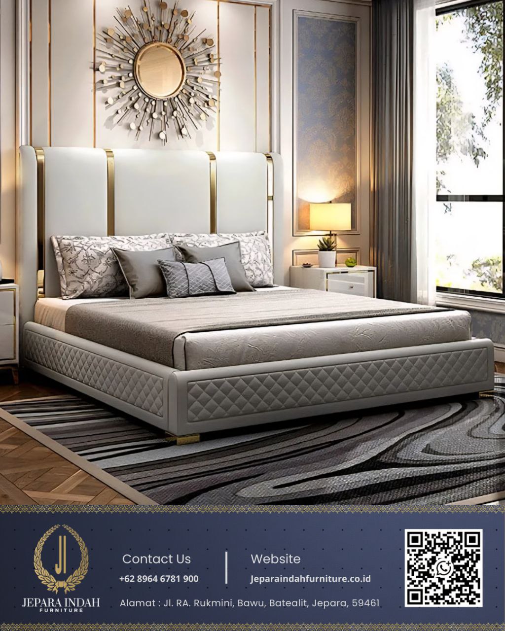 Tempat Tidur Mewah Monaco Royal Bed Frame