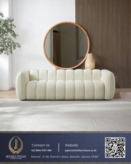 Sofa Tamu Mewah Bubble Rounded Desain Modern