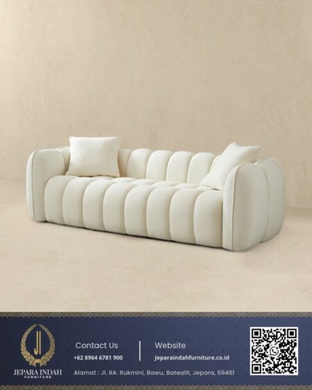 Sofa Tamu Mewah Bubble Rounded Desain Modern