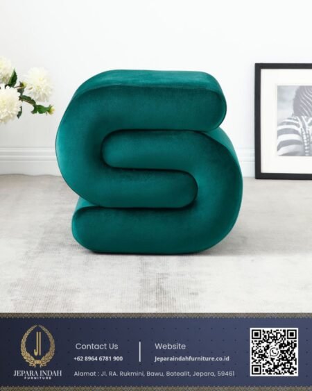 Kursi Accent Chair Teal Modern Minimalis Hijau