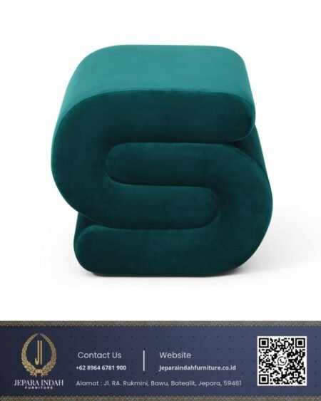 Kursi Accent Chair Teal Modern Minimalis Hijau