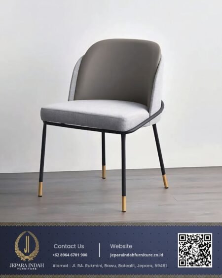 Kursi Makan Modern Minimalis Grey Premium