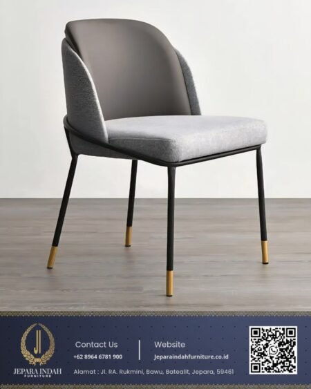 Kursi Makan Modern Minimalis Grey Premium