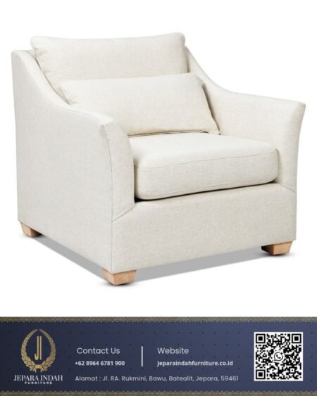 Kursi Single Minimalis Modern Armchair Japandi
