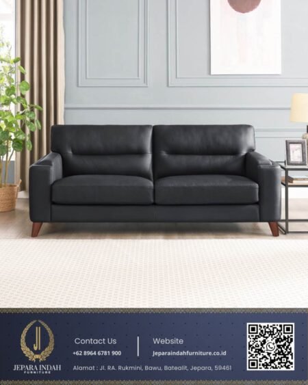 Set Kursi Sofa Tamu Modern Leather Premium
