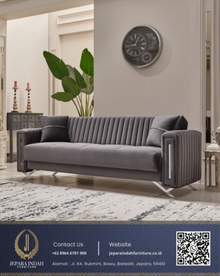 Set Sofa Tamu Scandinavian Mewah Modern Stainless