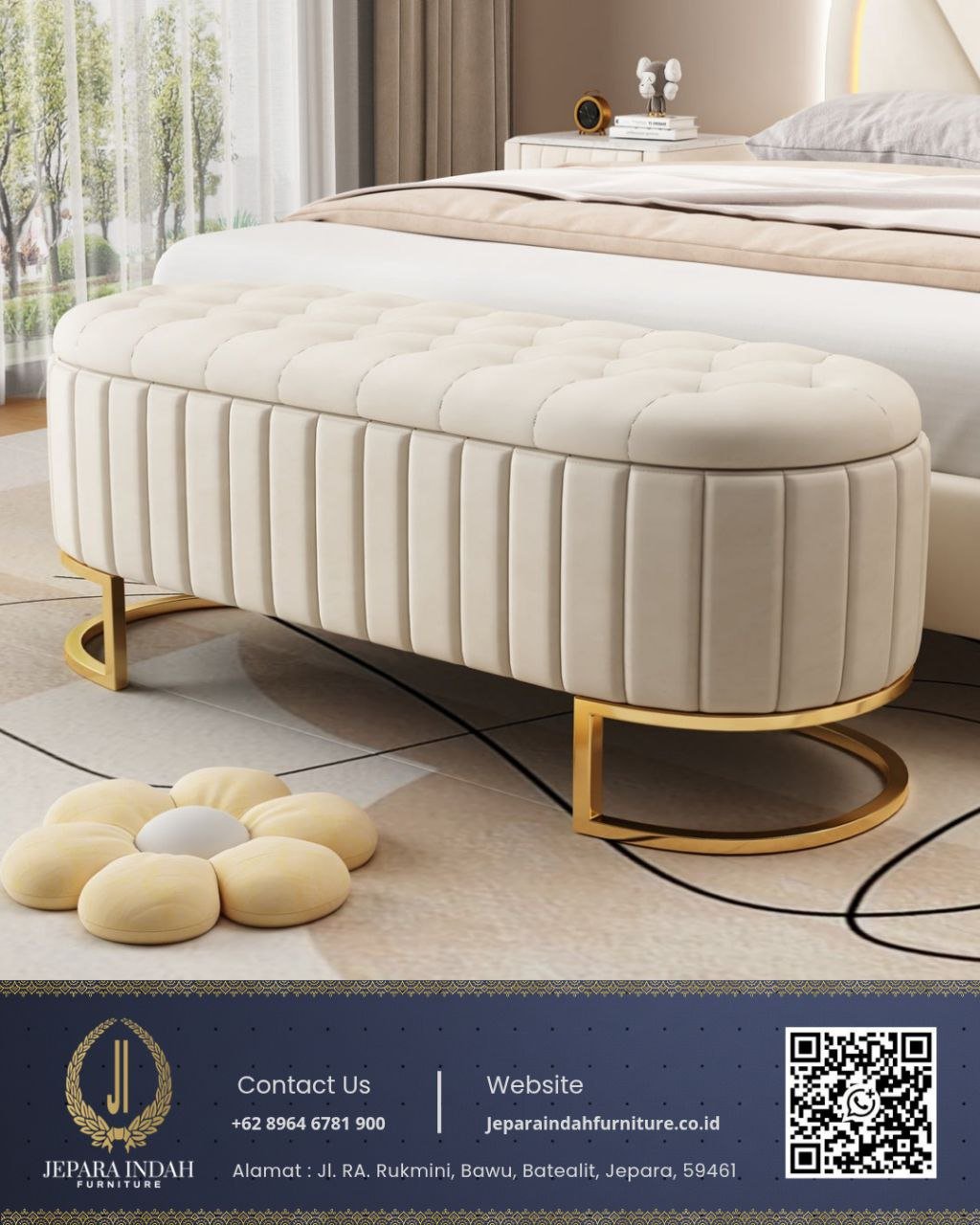 Sofa Bench Storage Multifungsi Minimalis Mewah