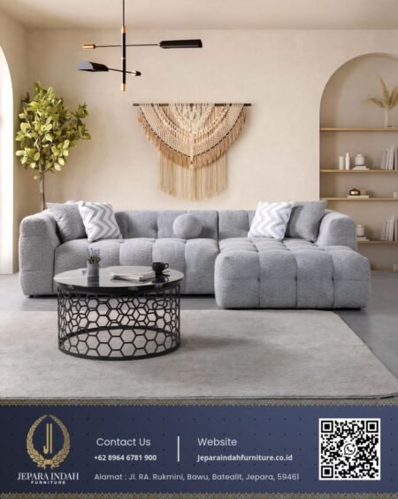 Sofa L Minimalis Teddy Bear Modern Aesthetic