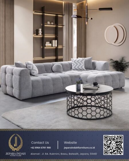 Sofa L Minimalis Teddy Bear Modern Aesthetic
