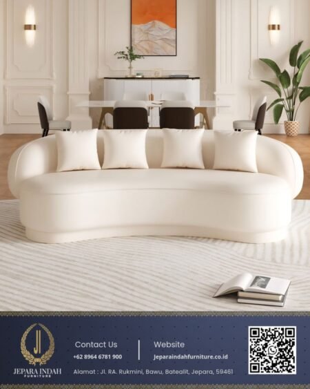 Sofa Tamu Scandinavian Mewah Modern Minimalis Nordic
