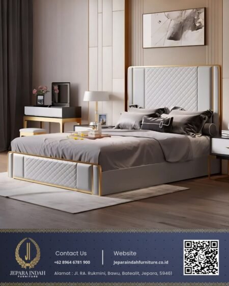 Tempat Tidur Mewah Modern Scandinavian Elegan