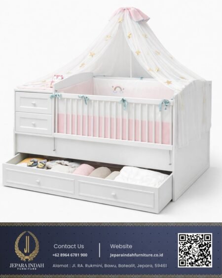 Box Bayi Multifungsi Laci Minimalis Modern Tempat Tidur Bayi