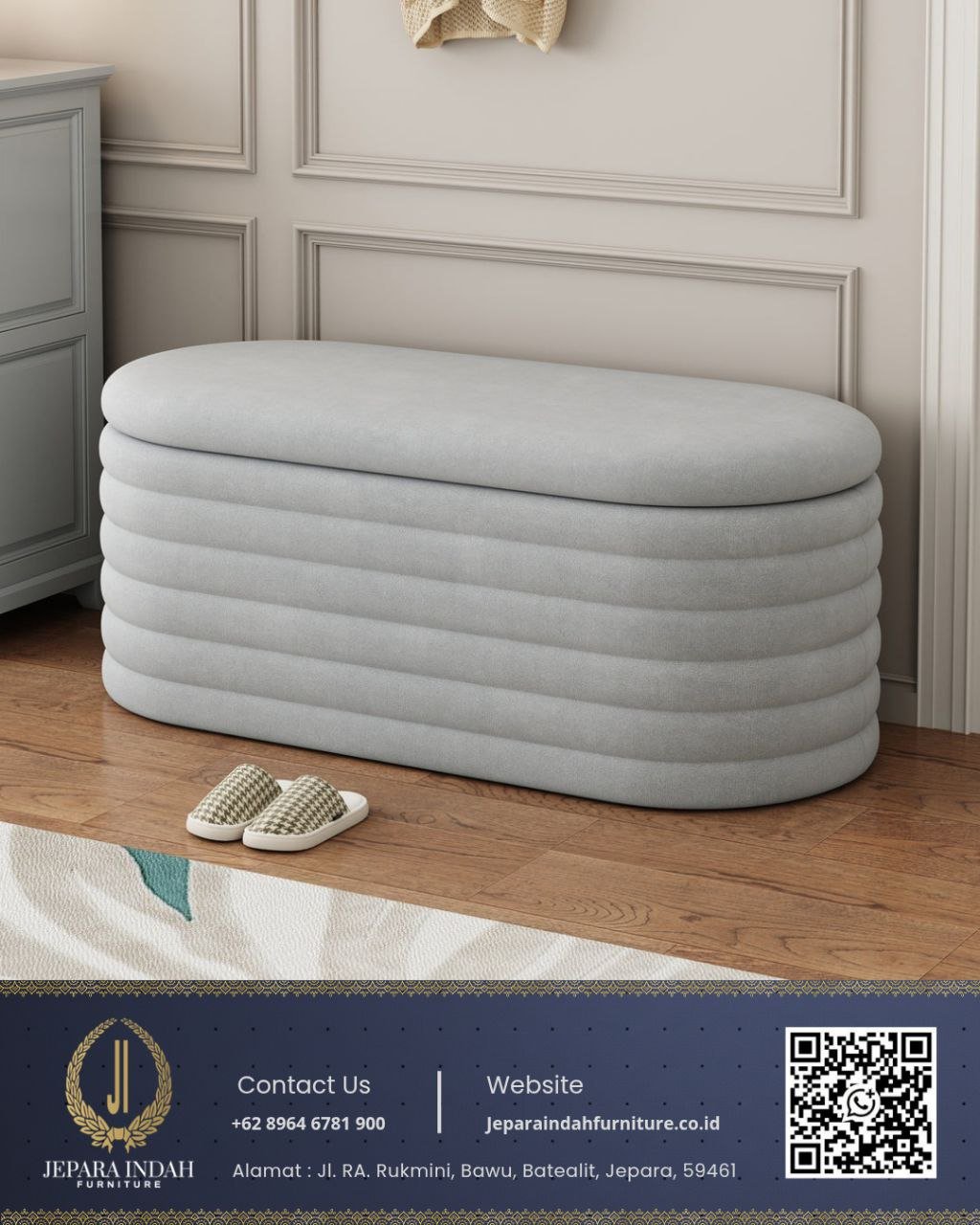 Jual Sofa Bench Storage Minimalis modern Estetik