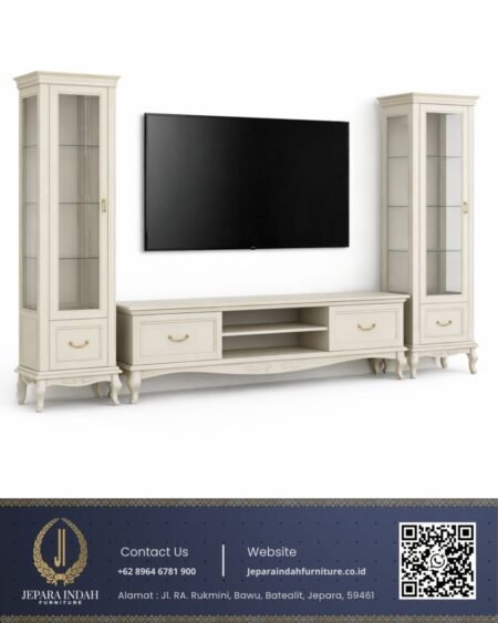 Set meja tv Mewah klasik gaya french provincial modern