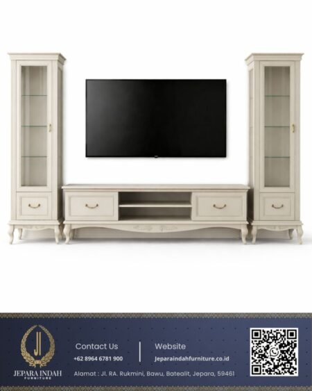 Set meja tv Mewah klasik gaya french provincial modern
