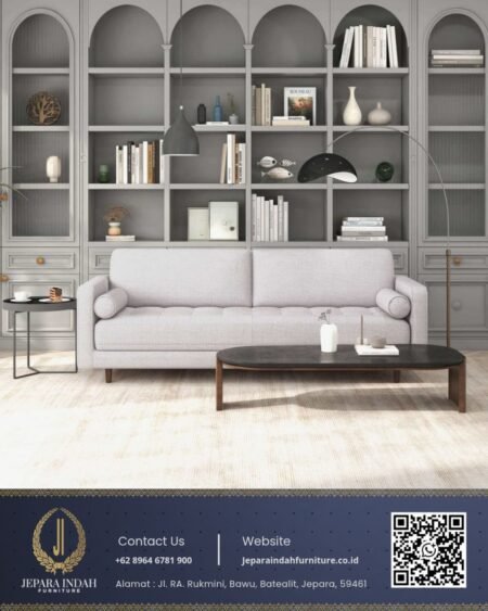 Sofa Minimalis Ruang Tamu Scandinavian Jepara