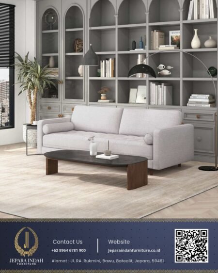 Sofa Minimalis Ruang Tamu Scandinavian Jepara