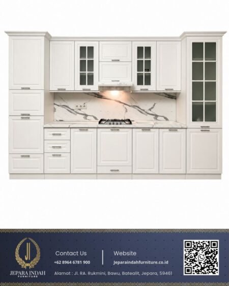 Kitchen Set Dapur Shaker Style Top Marmer Calacatta