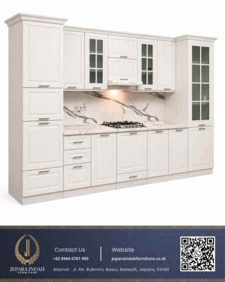 Kitchen Set Dapur Shaker Style Top Marmer Calacatta