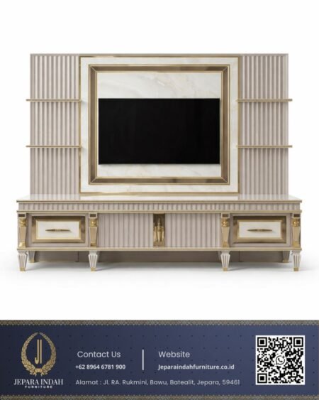 Set Backdrop TV Minimalis Modern Luxury Style Backpanel