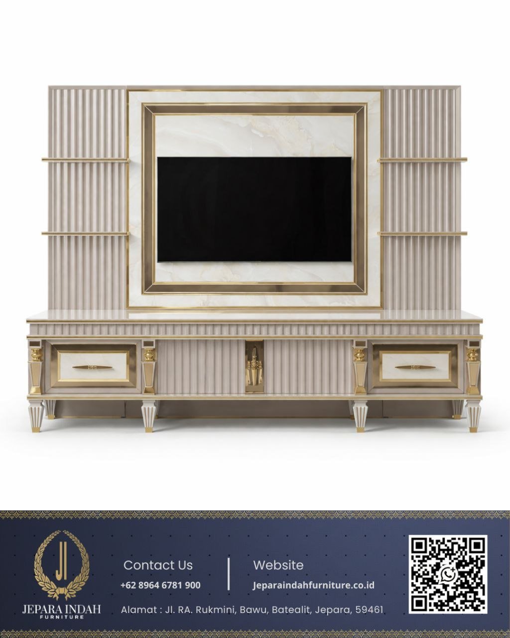 Set Backdrop TV Minimalis Modern Luxury Style Backpanel