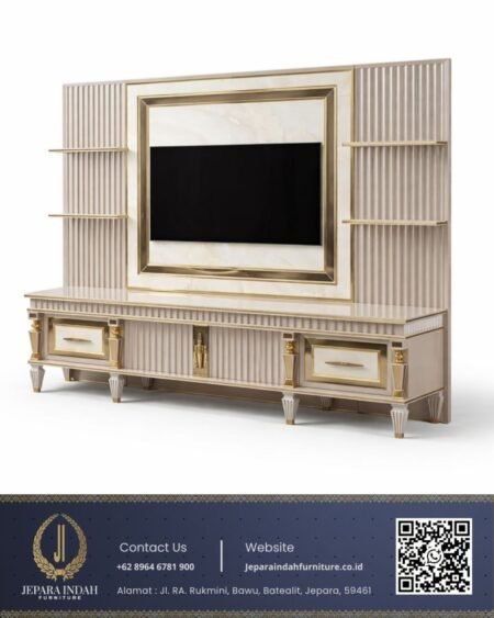 Set Backdrop TV Minimalis Modern Luxury Style Backpanel
