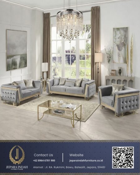Set Sofa Tamu Minimalis Mewah Stainless Terbaru