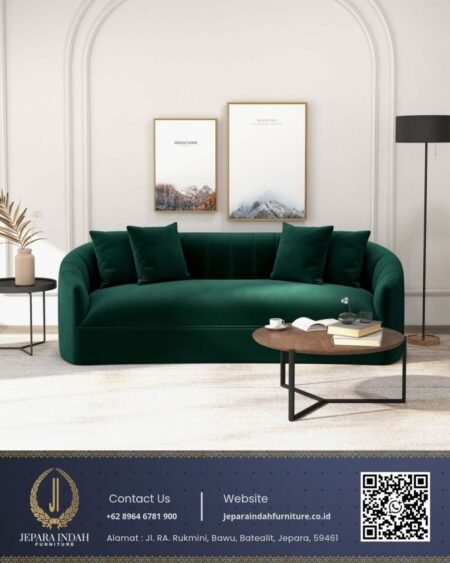 Sofa Minimalis Modern Ruang Tamu Jepara Emerald