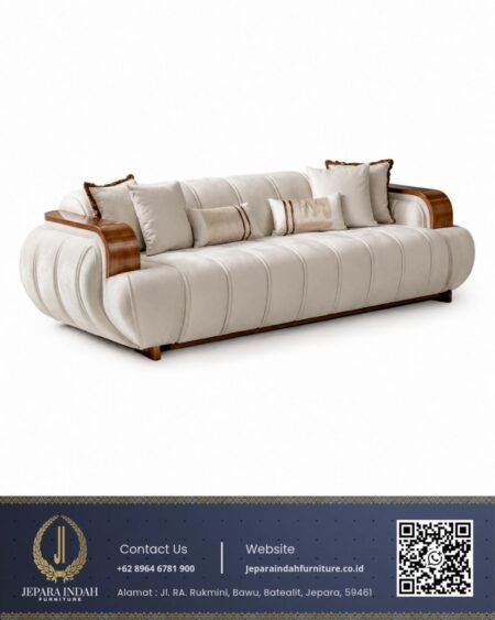 Sofa Minimalis Modern Terbaru Aesthetic Style Japandi Beige