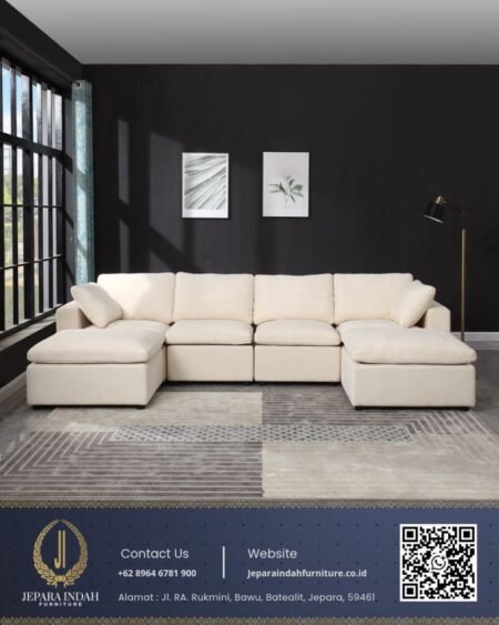 Sofa Ruang Keluarga Style Japandi Luxury Home Cinema