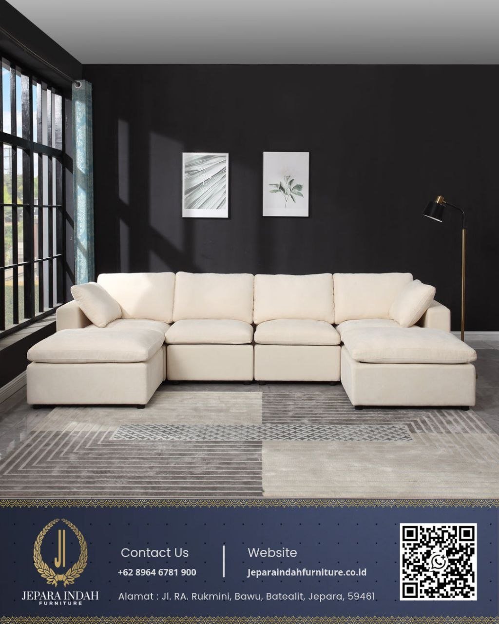 Sofa Ruang Keluarga Style Japandi Luxury Home Cinema