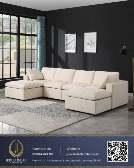Sofa Ruang Keluarga Style Japandi Luxury Home Cinema