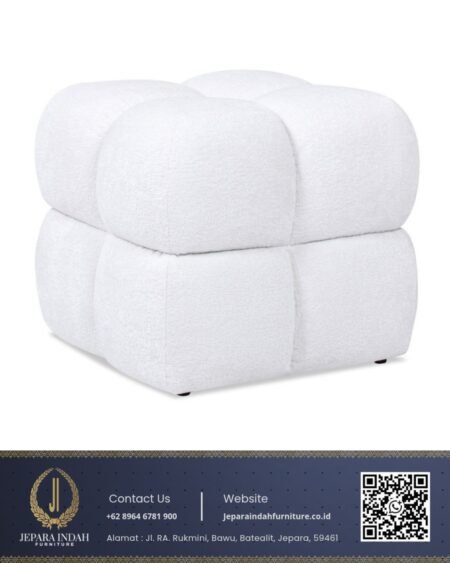 Stool Pouf Minimalis Aesthetic Model Cube Marshmallow